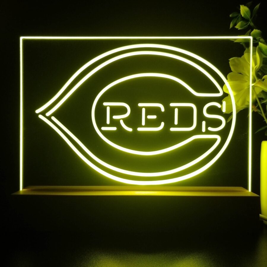 Cincinnati Reds Neon Sign Pub Bar Lamp - Image 4