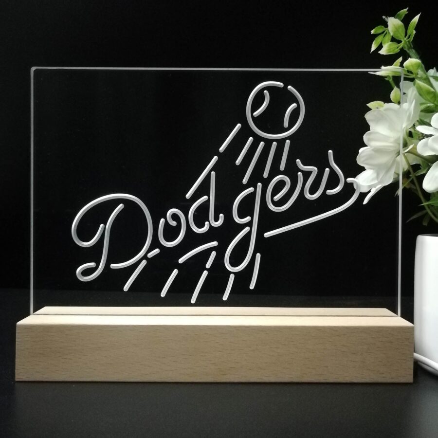 Los Angeles Dodgers Neon Sign Pub Bar Lamp - Image 8