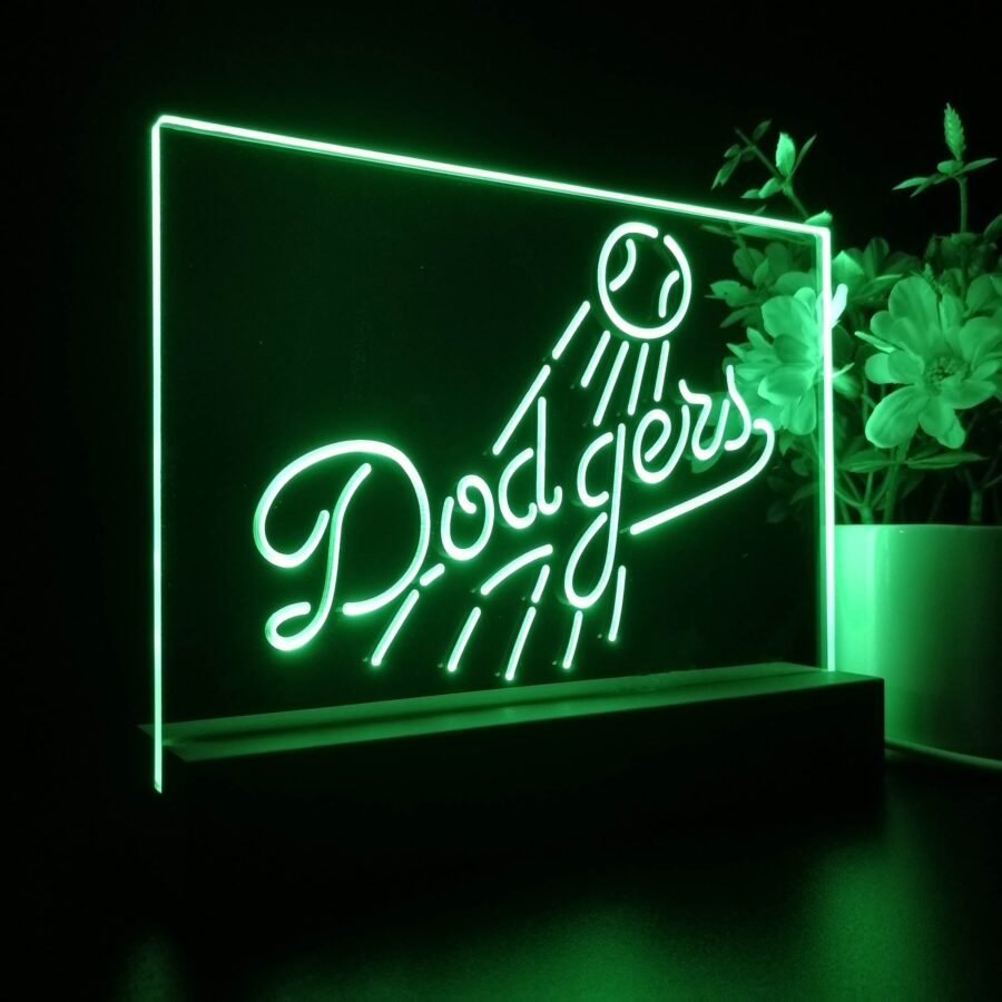 Los Angeles Dodgers Neon Sign Pub Bar Lamp - Image 6