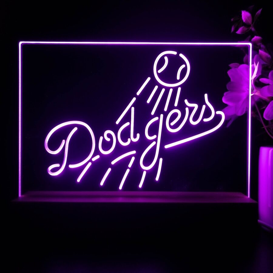 Los Angeles Dodgers Neon Sign Pub Bar Lamp - Image 4