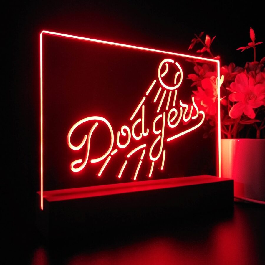 Los Angeles Dodgers Neon Sign Pub Bar Lamp - Image 5