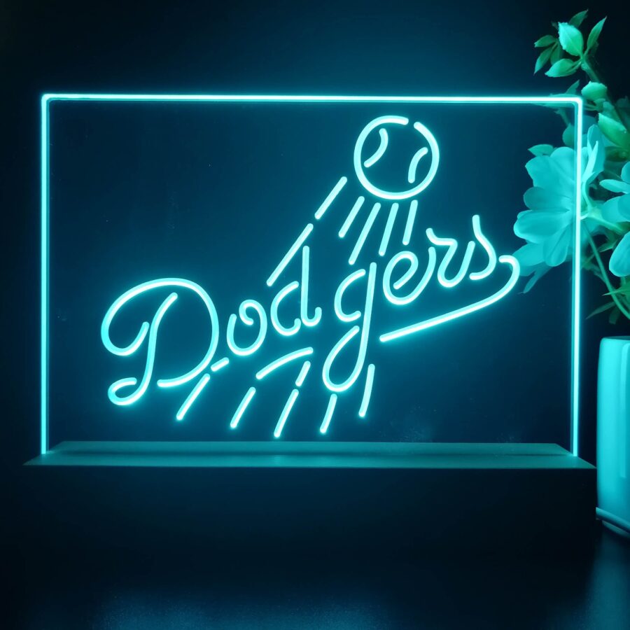Los Angeles Dodgers Neon Sign Pub Bar Lamp - Image 2