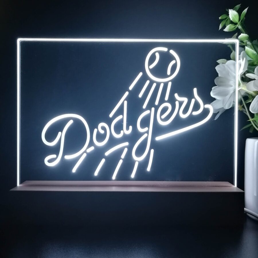 Los Angeles Dodgers Neon Sign Pub Bar Lamp - Image 3