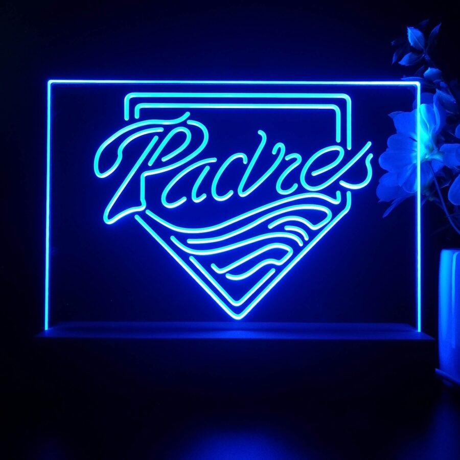 San Diego Padres Neon Sign Pub Bar Lamp - Image 2