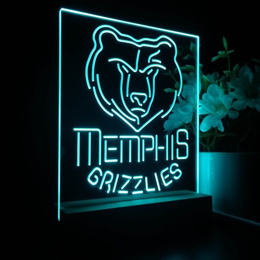 Memphis Grizzlies Night Light Neon Pub Bar Lamp - Image 7