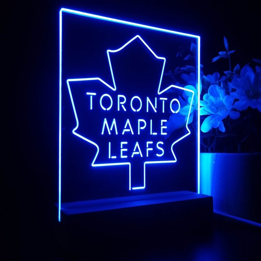 Toronto Maple Leafs Night Light Neon Pub Bar Lamp - Image 6