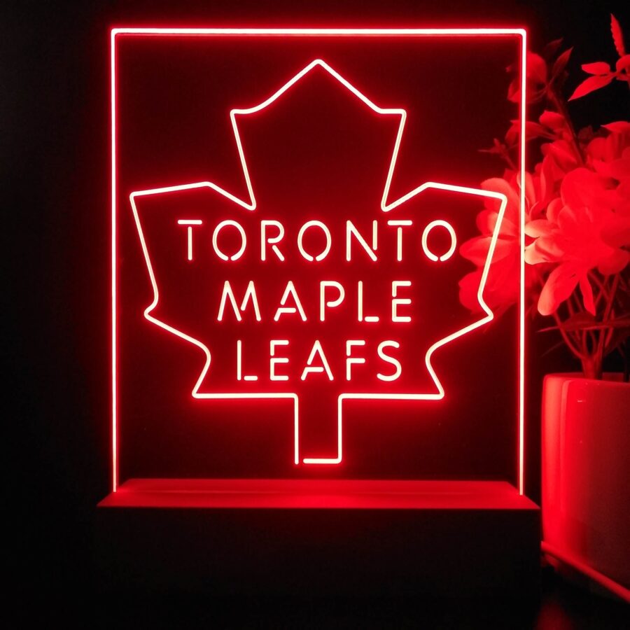 Toronto Maple Leafs Night Light Neon Pub Bar Lamp - Image 2
