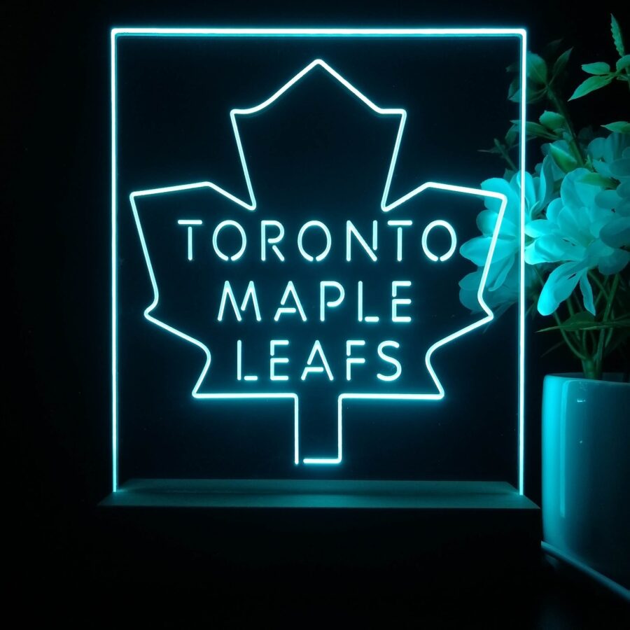 Toronto Maple Leafs Night Light Neon Pub Bar Lamp - Image 3