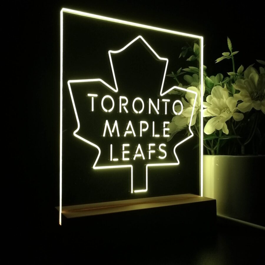 Toronto Maple Leafs Night Light Neon Pub Bar Lamp - Image 5