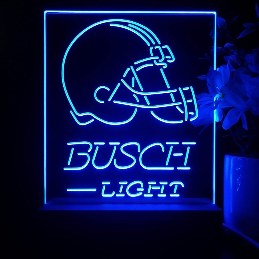 Cleveland Browns Busch Light Neon Sign Pub Bar Lamp - Image 2
