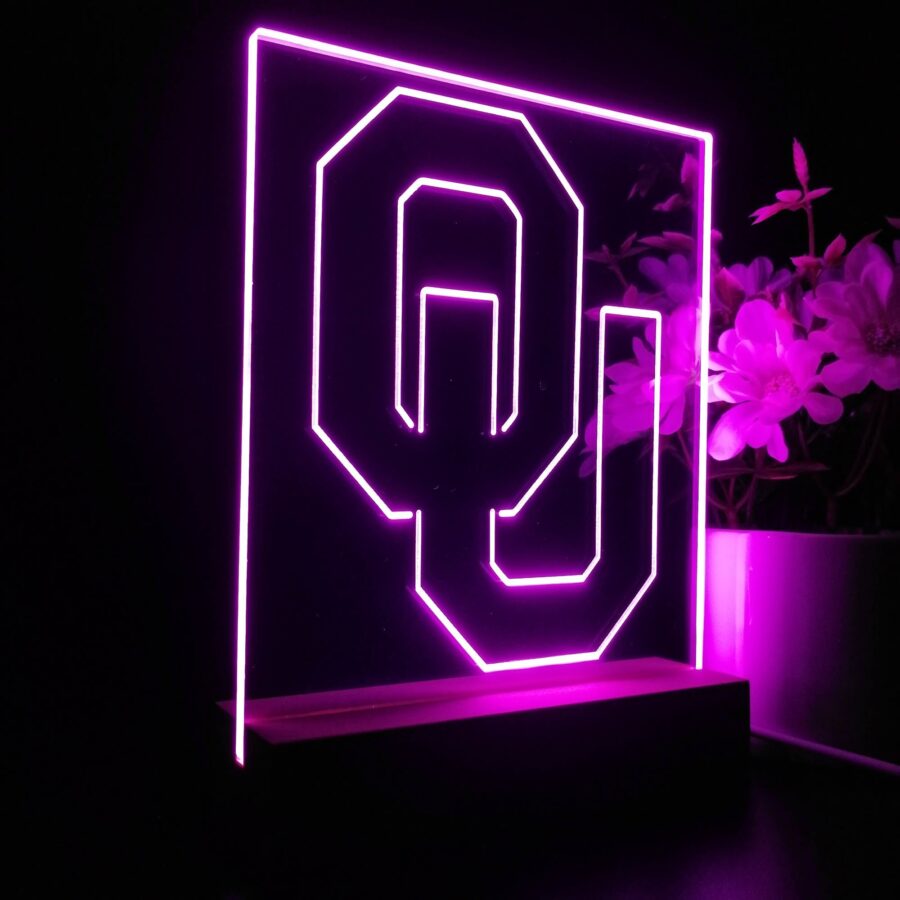 Oklahoma Sooners Neon Sign Pub Bar Lamp - Image 6