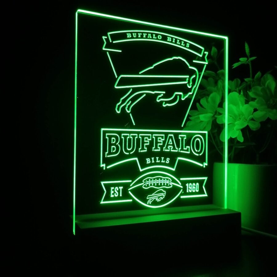 Buffalo Bills Souvenir Neon Sign Pub Bar Lamp - Image 6