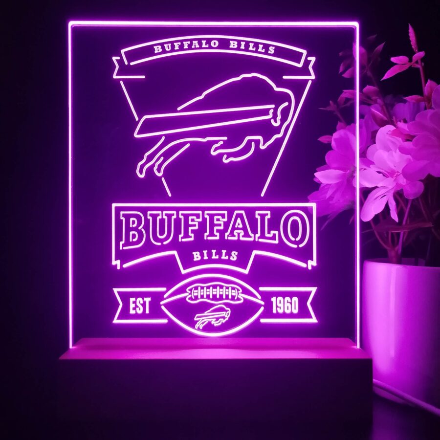 Buffalo Bills Souvenir Neon Sign Pub Bar Lamp - Image 4