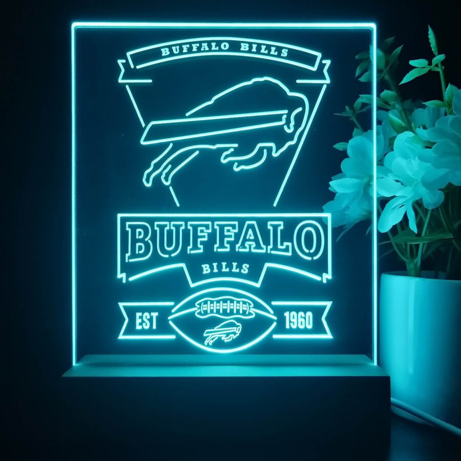 Buffalo Bills Souvenir Neon Sign Pub Bar Lamp - Image 2