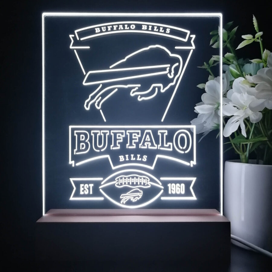 Buffalo Bills Souvenir Neon Sign Pub Bar Lamp - Image 3