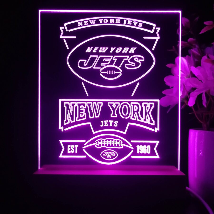 New York Jets Neon Sign Pub Bar Lamp Style 3 - Image 2
