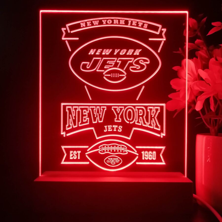 New York Jets Neon Sign Pub Bar Lamp Style 3