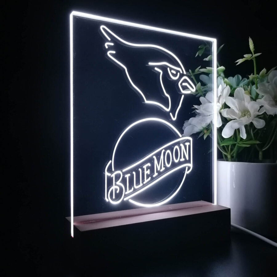 Arizona Cardinals Blue Moon Neon Sign Pub Bar Lamp - Image 7