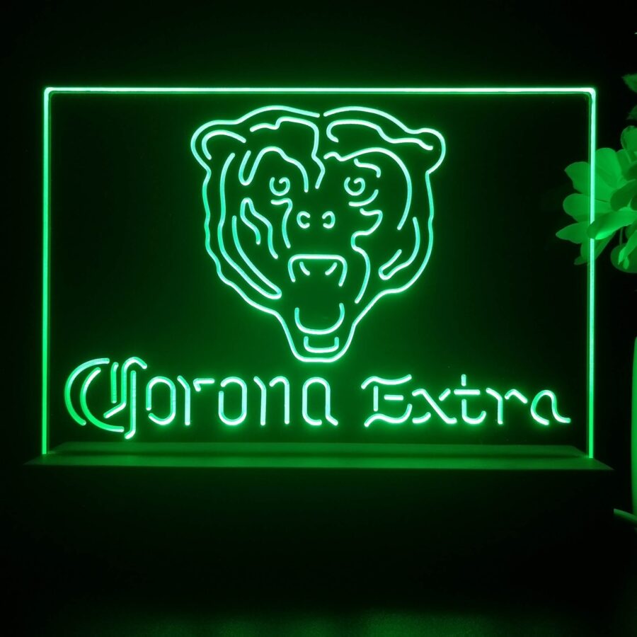 Corona Extra Bar Chicago Bears Est 1920 Night Light Pub Bar Lamp