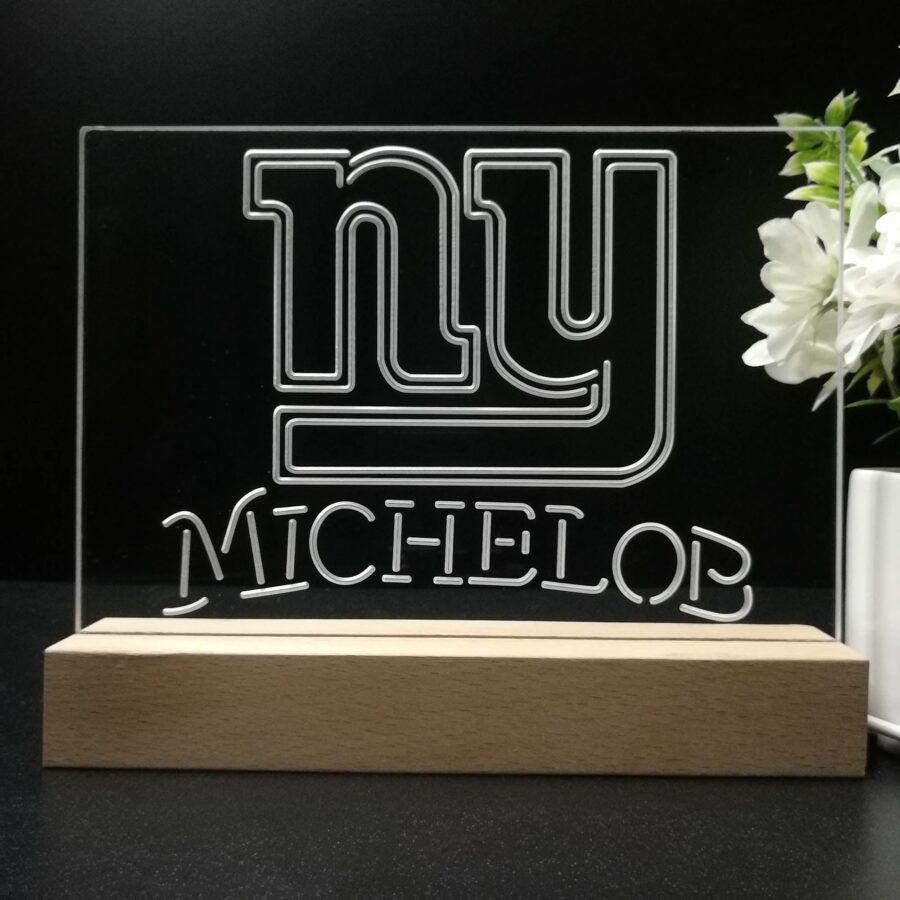 Michelob Bar New York Giants 3D Illusion Night Light Desk Lamp - Image 8