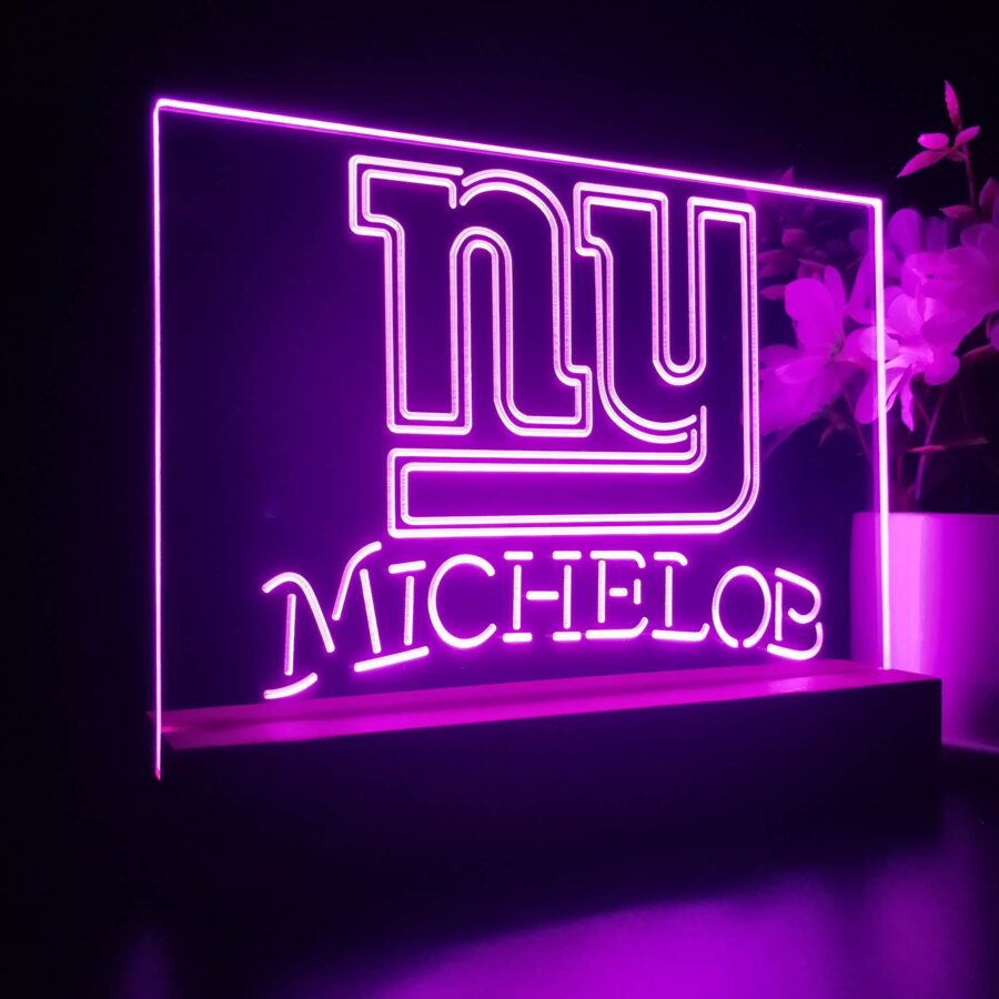Michelob Bar New York Giants 3D Illusion Night Light Desk Lamp - Image 6