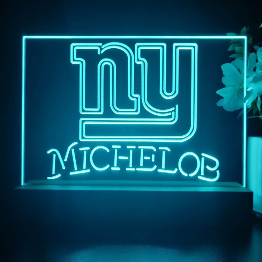 Michelob Bar New York Giants 3D Illusion Night Light Desk Lamp - Image 4