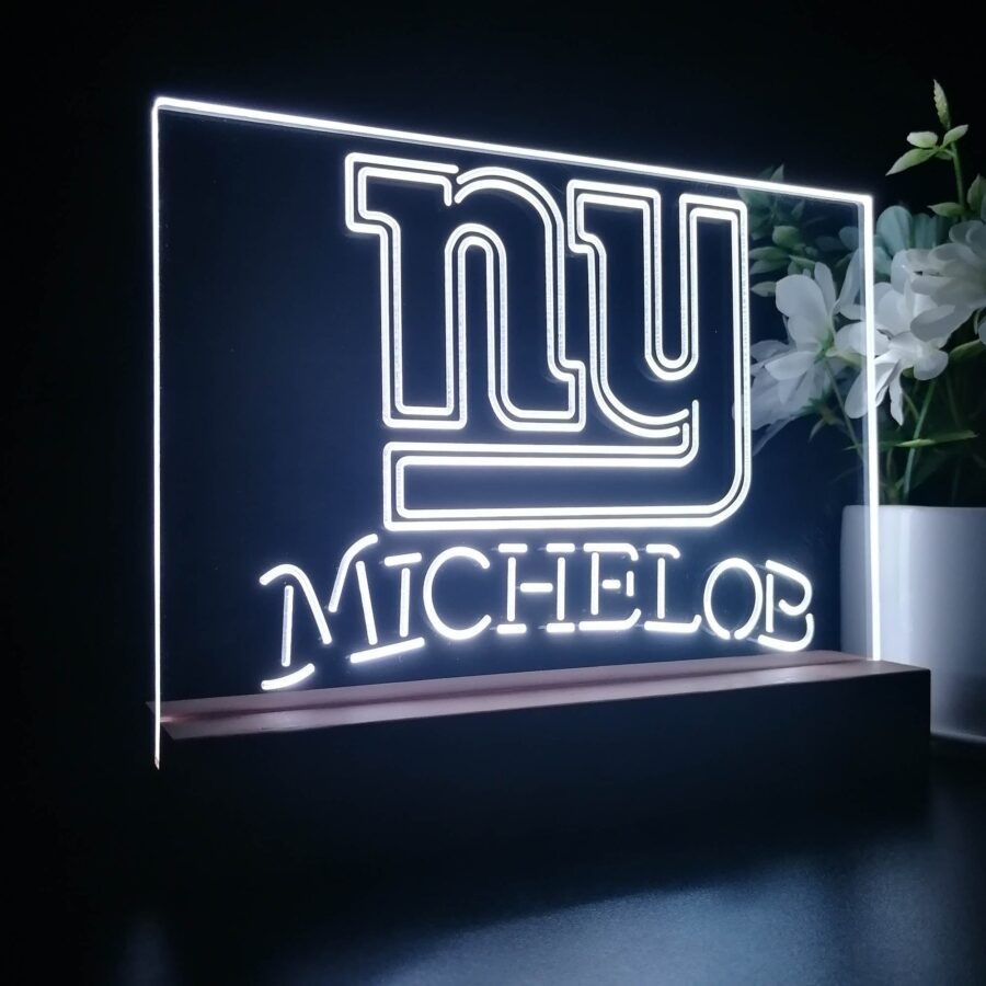 Michelob Bar New York Giants 3D Illusion Night Light Desk Lamp - Image 5