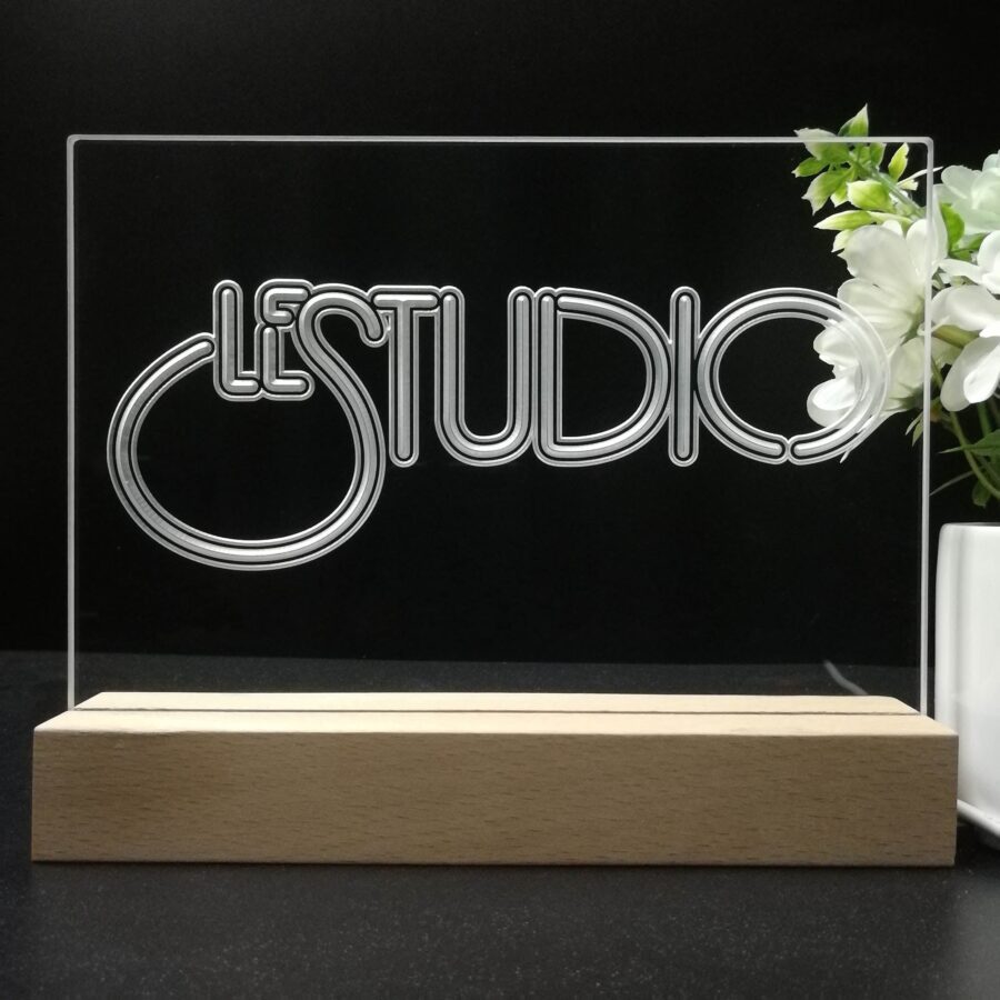 Studio Recording Service On Air 3D Illusion Night Light Desk Lamp - Image 8