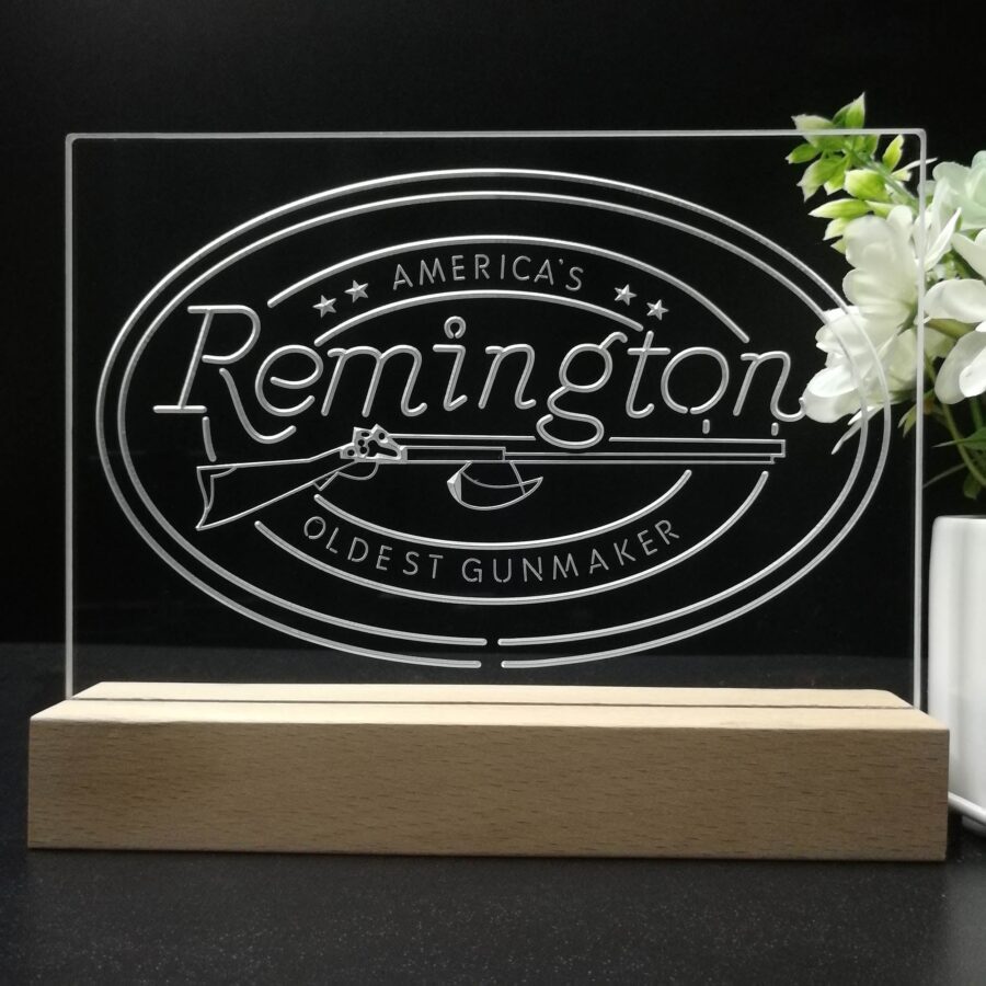 American Remington Garage 3D Illusion Night Light Desk Lamp - Image 8