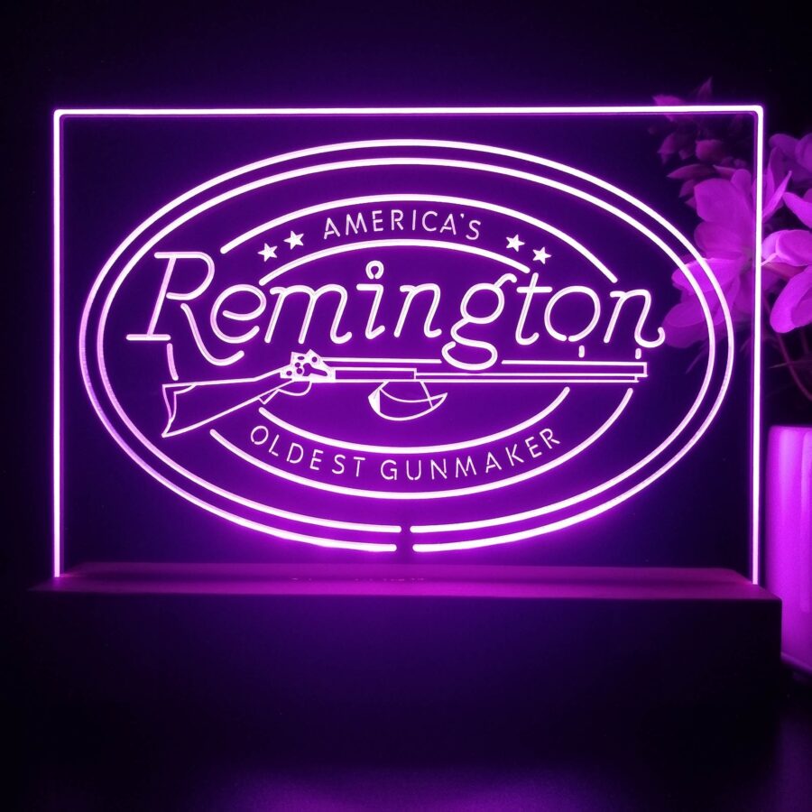 American Remington Garage 3D Illusion Night Light Desk Lamp - Image 4