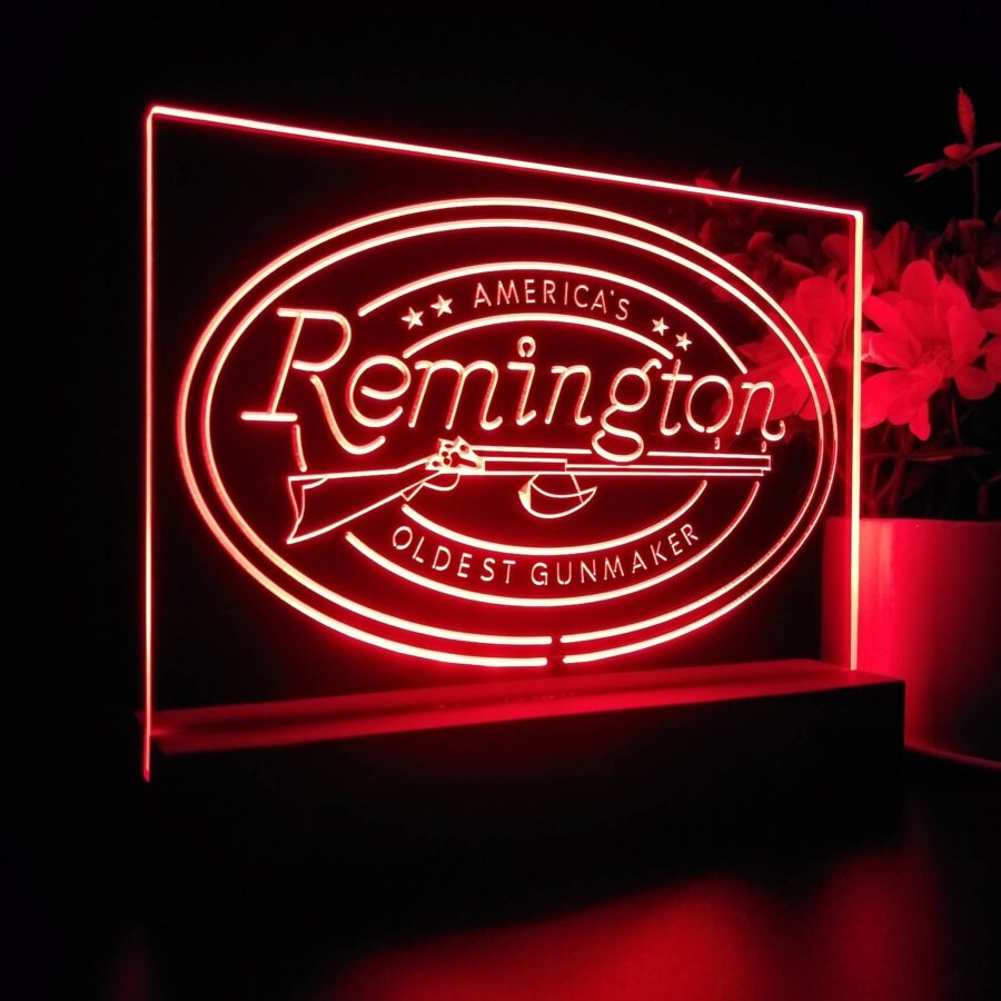 American Remington Garage 3D Illusion Night Light Desk Lamp - Image 7