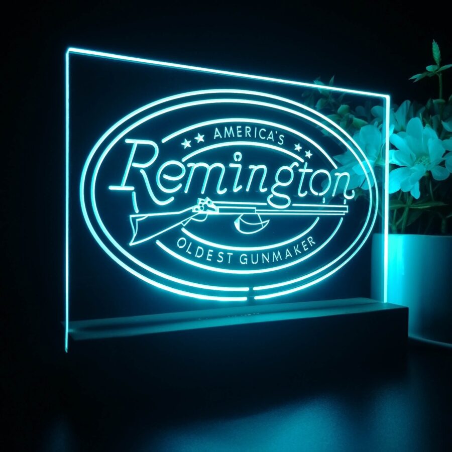 American Remington Garage 3D Illusion Night Light Desk Lamp - Image 6