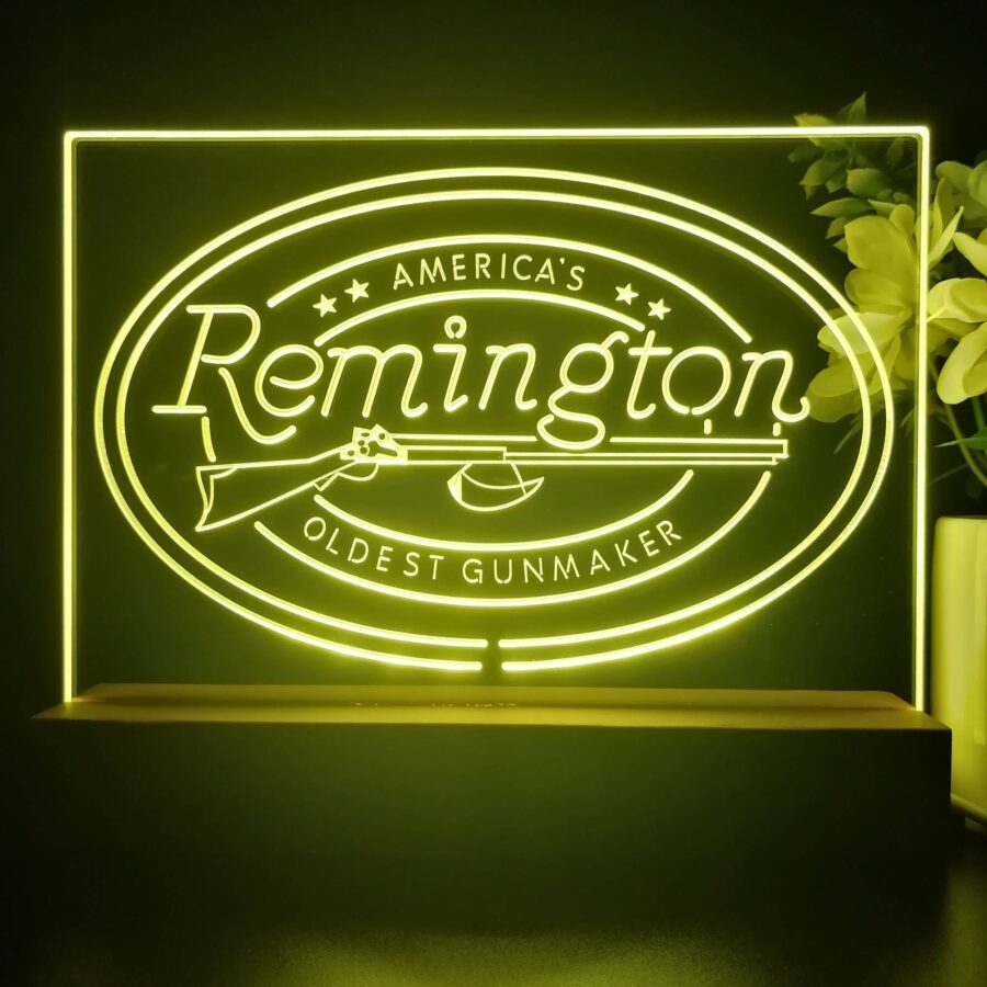 American Remington Garage 3D Illusion Night Light Desk Lamp - Image 3