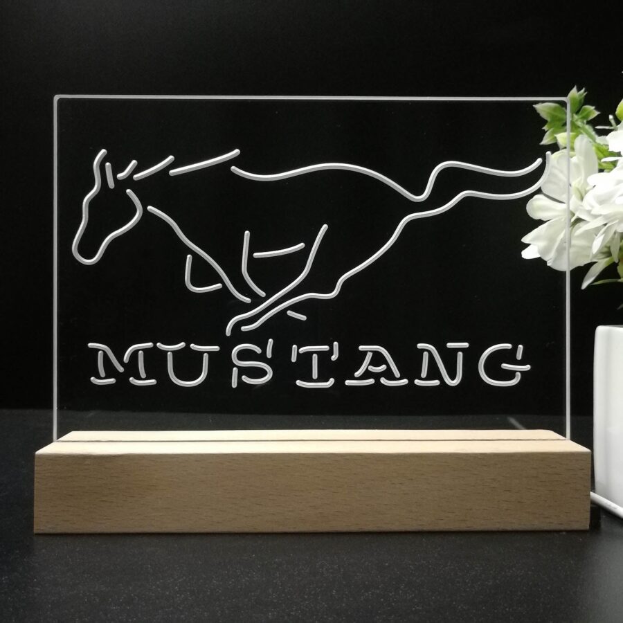 Mustang Ford 3D Illusion Night Light Desk Lamp - Image 8