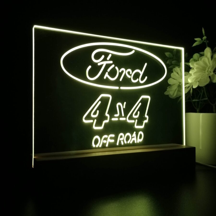 Ford 4X4 Off-Road Jeep 3D Illusion Night Light Desk Lamp - Image 7