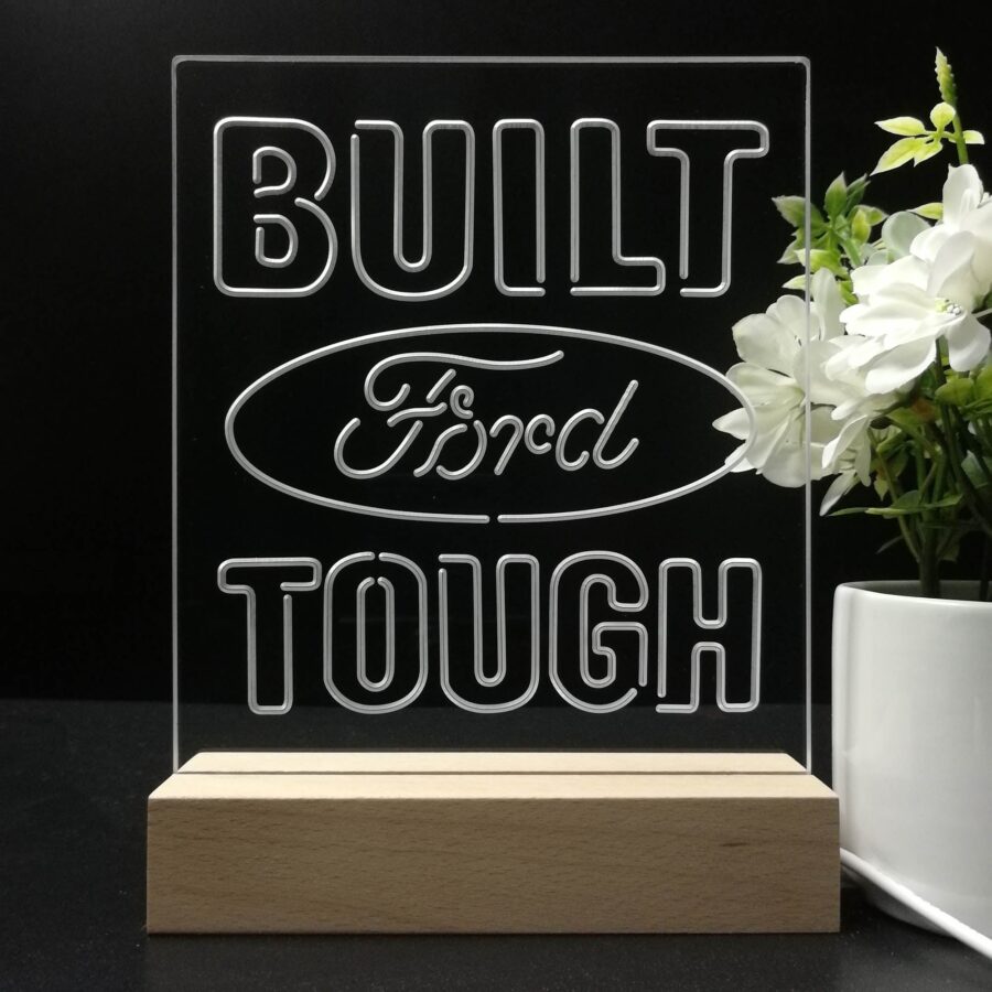 Built Touch Ford 3D Illusion Night Light Desk Lamp - Image 8