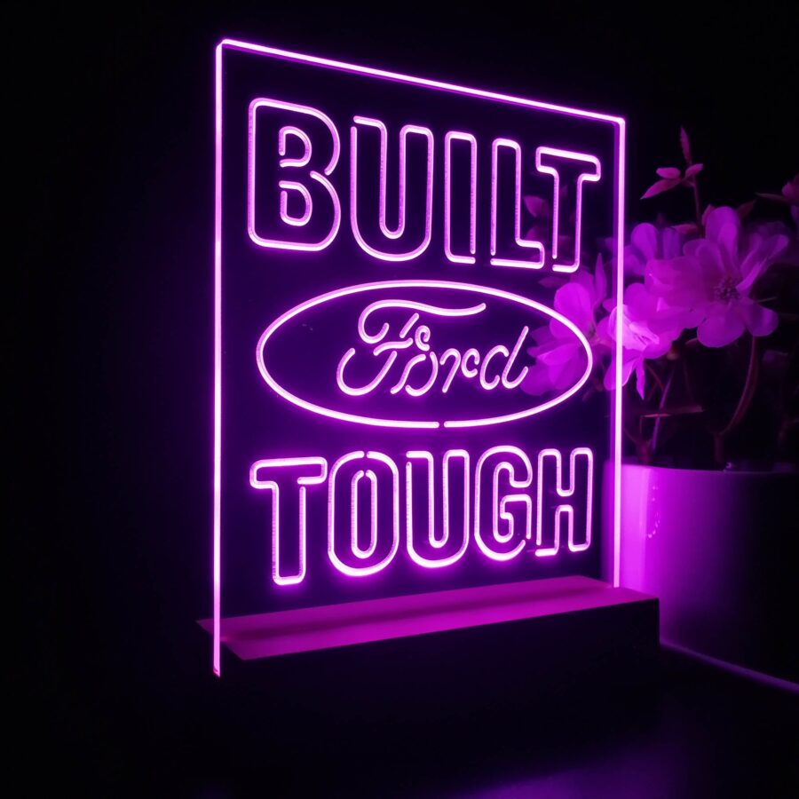 Built Touch Ford 3D Illusion Night Light Desk Lamp - Image 5