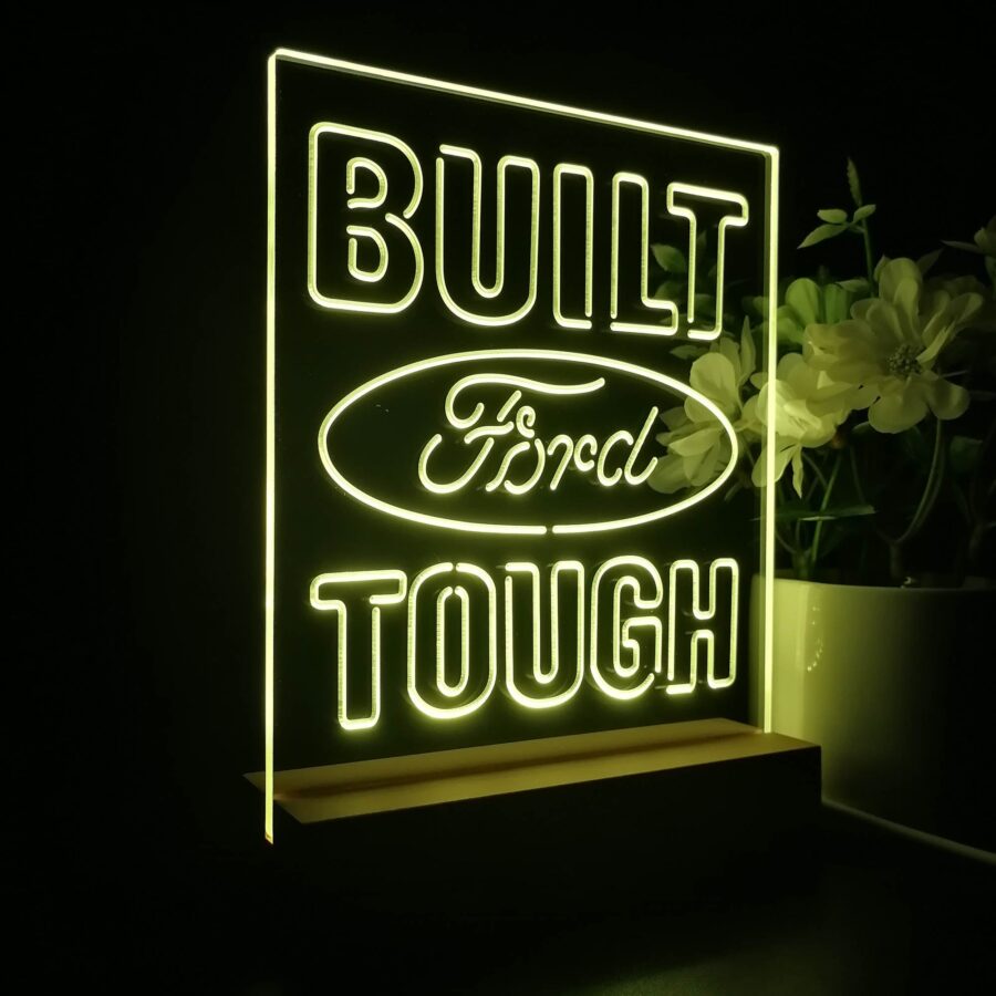 Built Touch Ford 3D Illusion Night Light Desk Lamp - Image 6