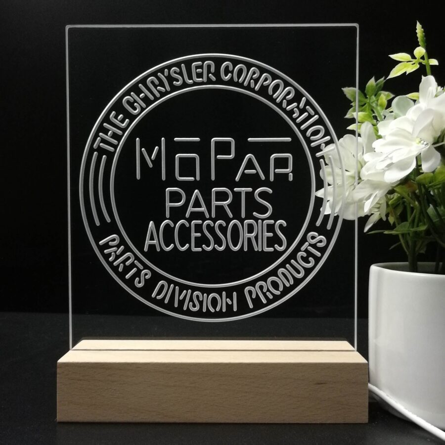 Mopar Parts 3D Illusion Night Light Desk Lamp - Image 8