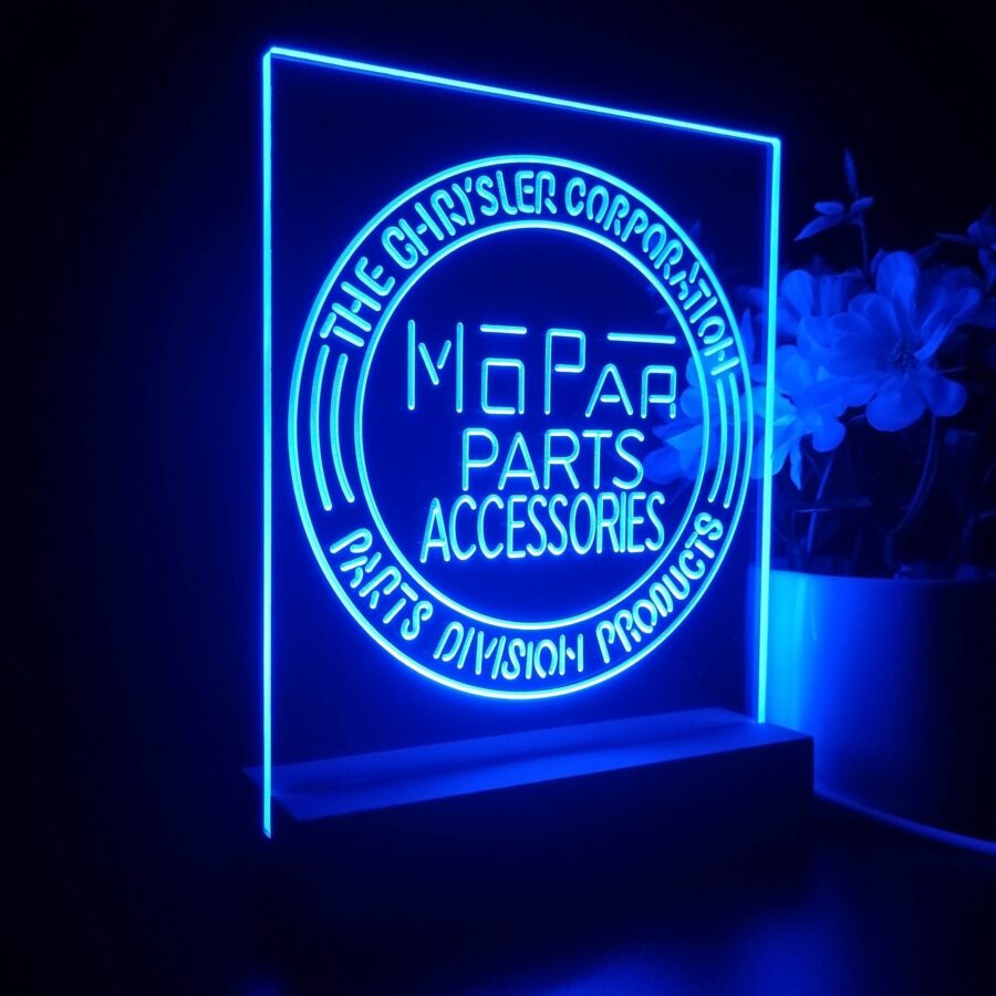 Mopar Parts 3D Illusion Night Light Desk Lamp - Image 6