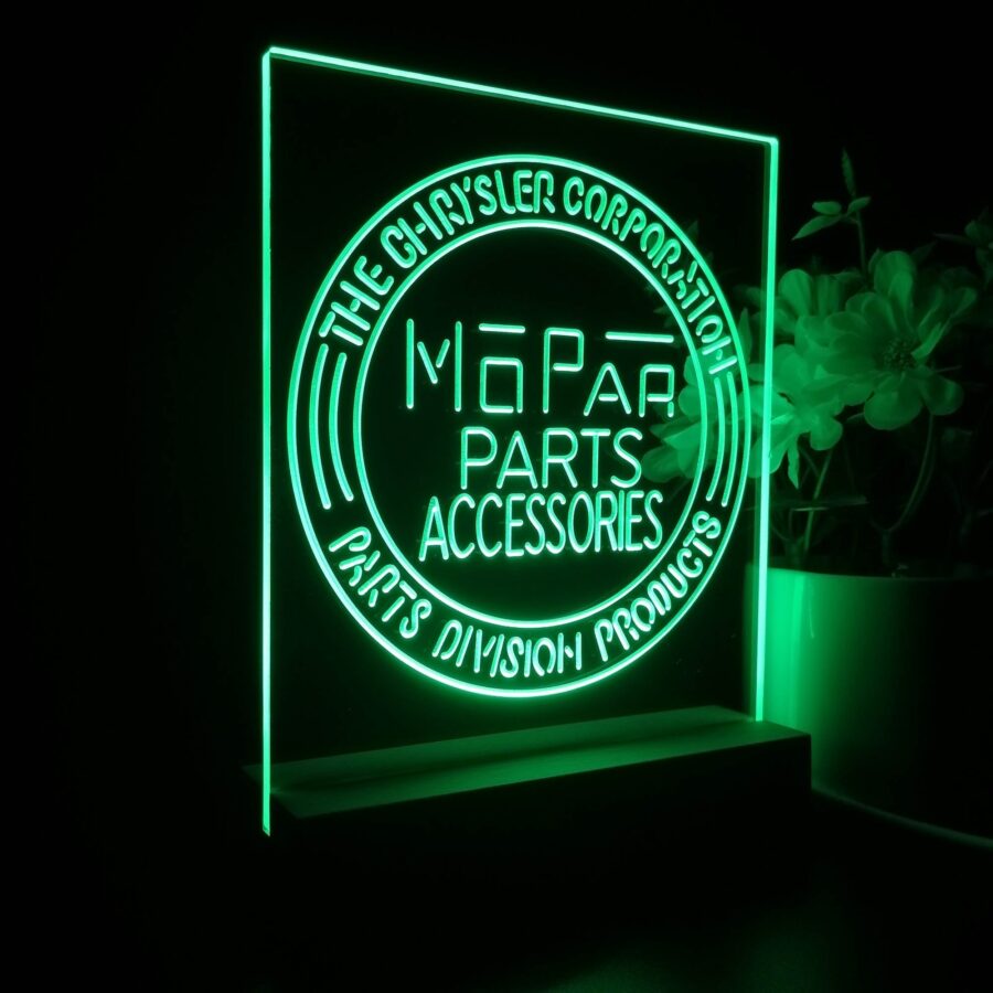 Mopar Parts 3D Illusion Night Light Desk Lamp - Image 5