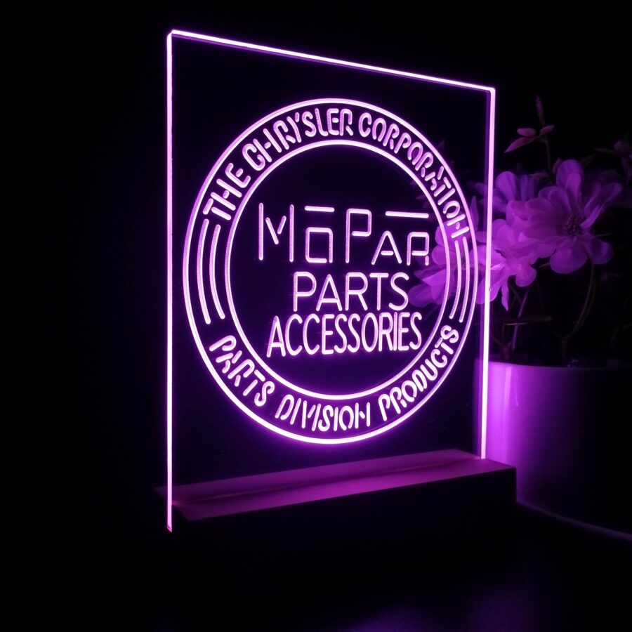 Mopar Parts 3D Illusion Night Light Desk Lamp - Image 7
