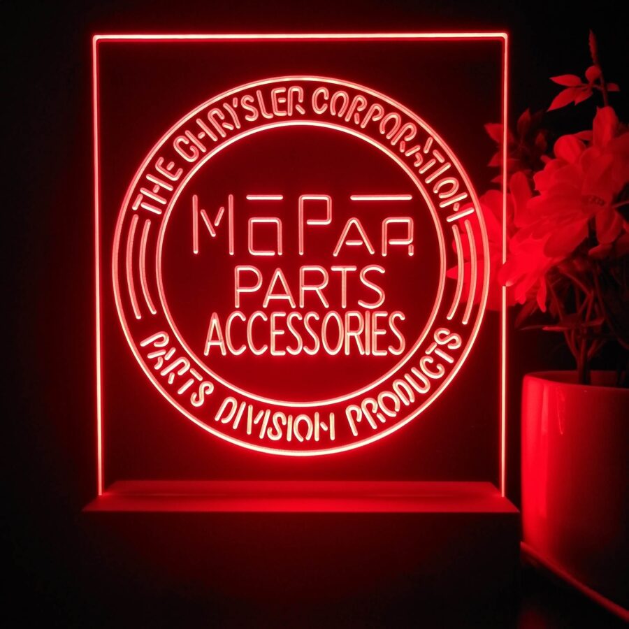 Mopar Parts 3D Illusion Night Light Desk Lamp - Image 4