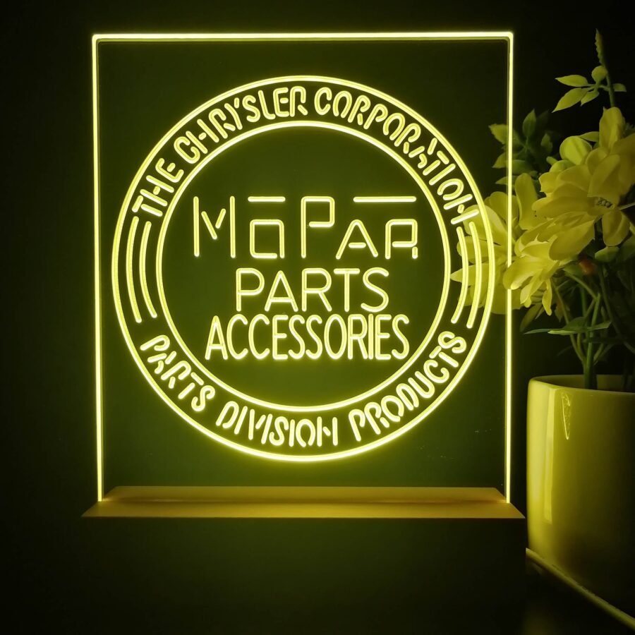 Mopar Parts 3D Illusion Night Light Desk Lamp - Image 2