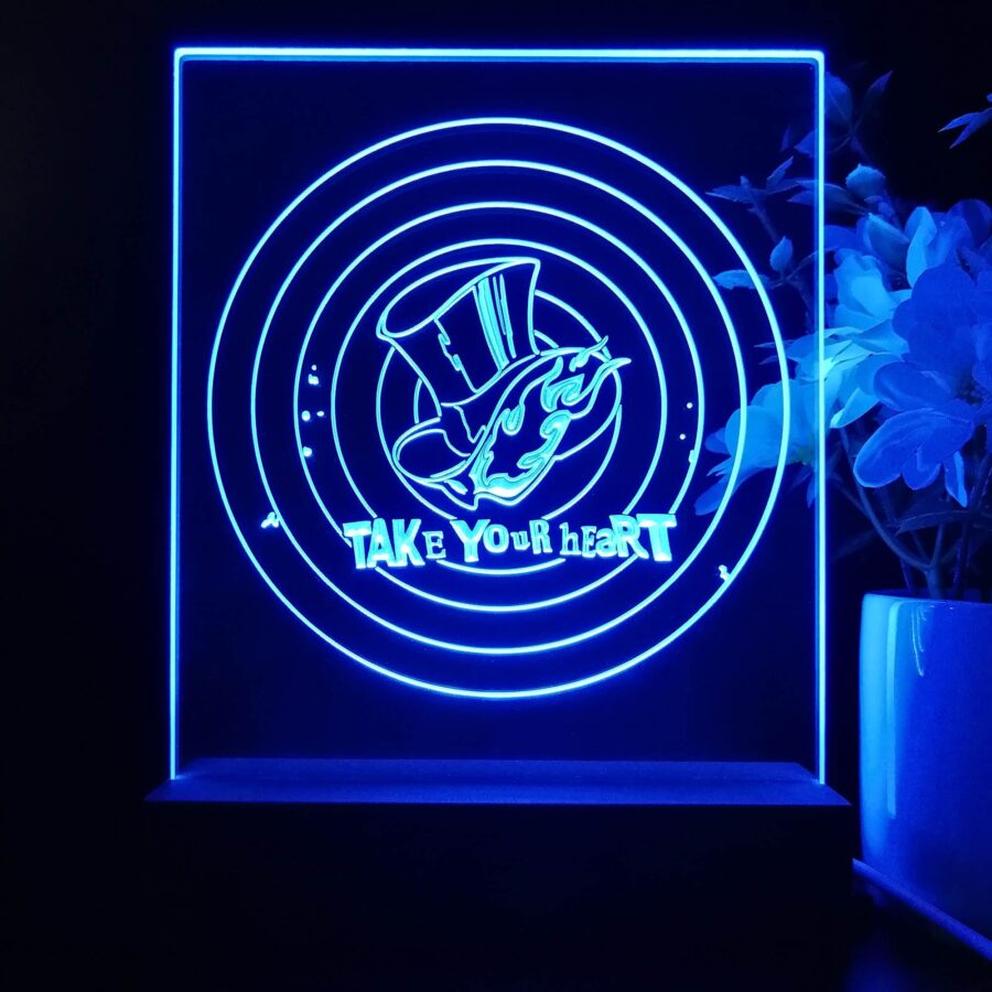 Persona 5 Game Room Led Sign Lamp Display
