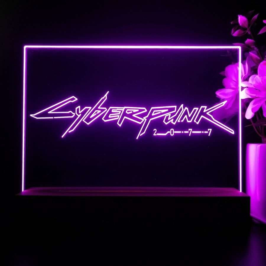 Cyberpunk 2077 Neon Sign Game Room Lamp
