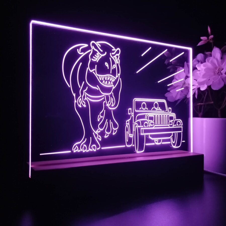 Jurassic Park 3D Illusion Night Light Desk Lamp - Image 5
