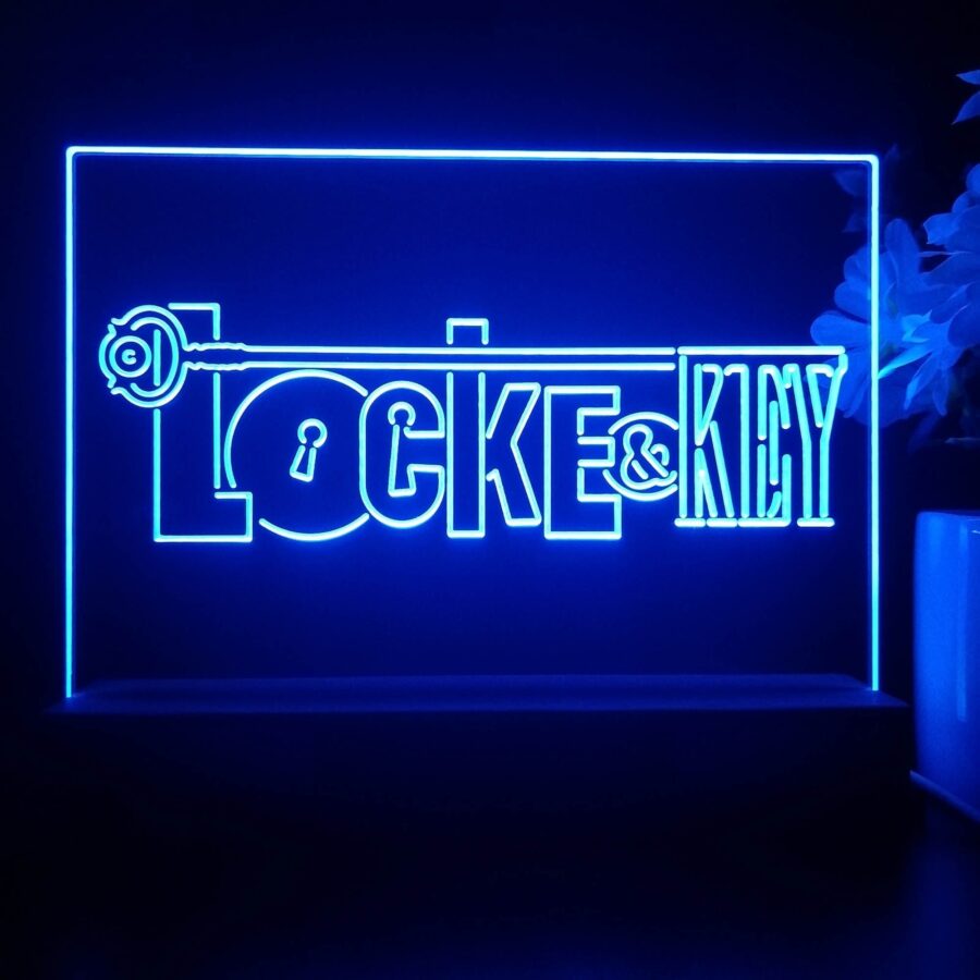 Locke &Amp; Key 3D Illusion Night Light Desk Lamp - Image 3