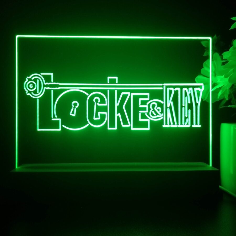 Locke &Amp; Key 3D Illusion Night Light Desk Lamp