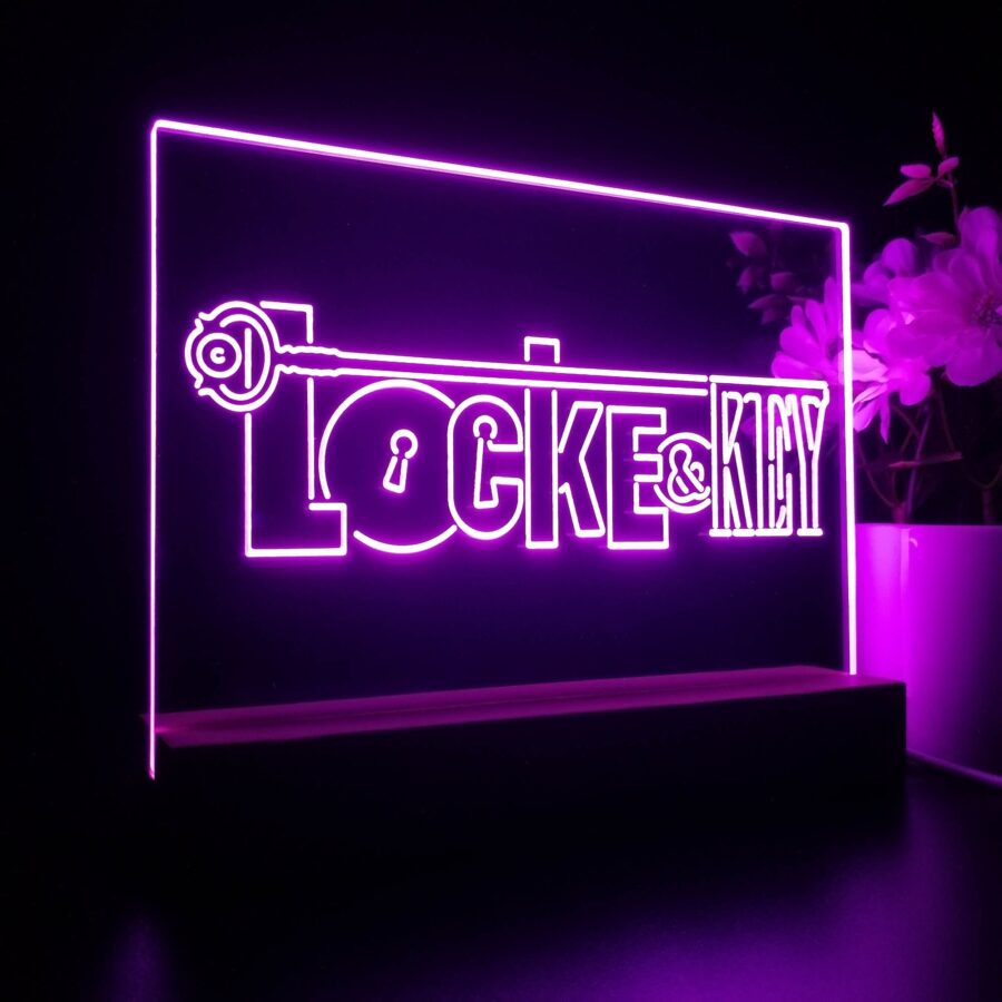 Locke &Amp; Key 3D Illusion Night Light Desk Lamp - Image 5